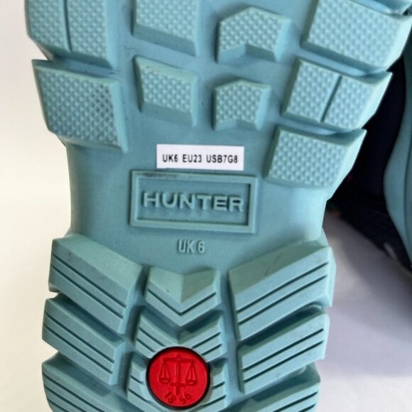 Hunter Girls' Intrepid Logo Cold Weather Snow Boots Size US Girl 8 UK 6 Rainbow - Picture 11 of 13